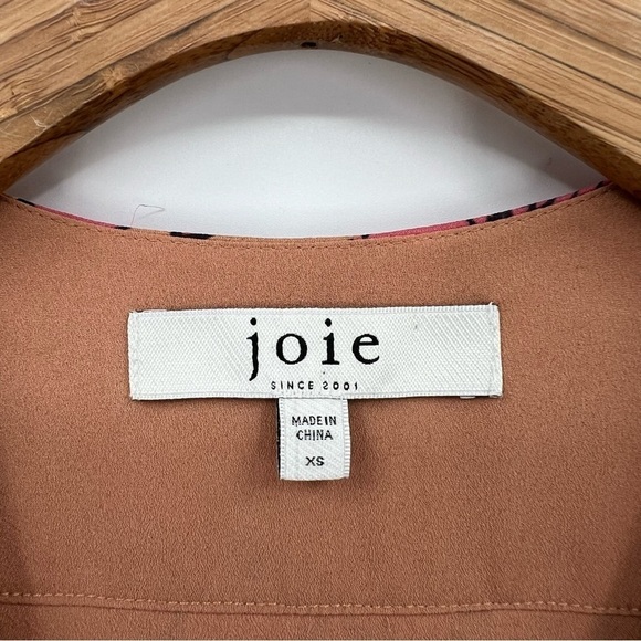 Joie Kaz Silk Floral Midi Dress in Sandstorm Multi Floral Size XS - Picture 6 of 15